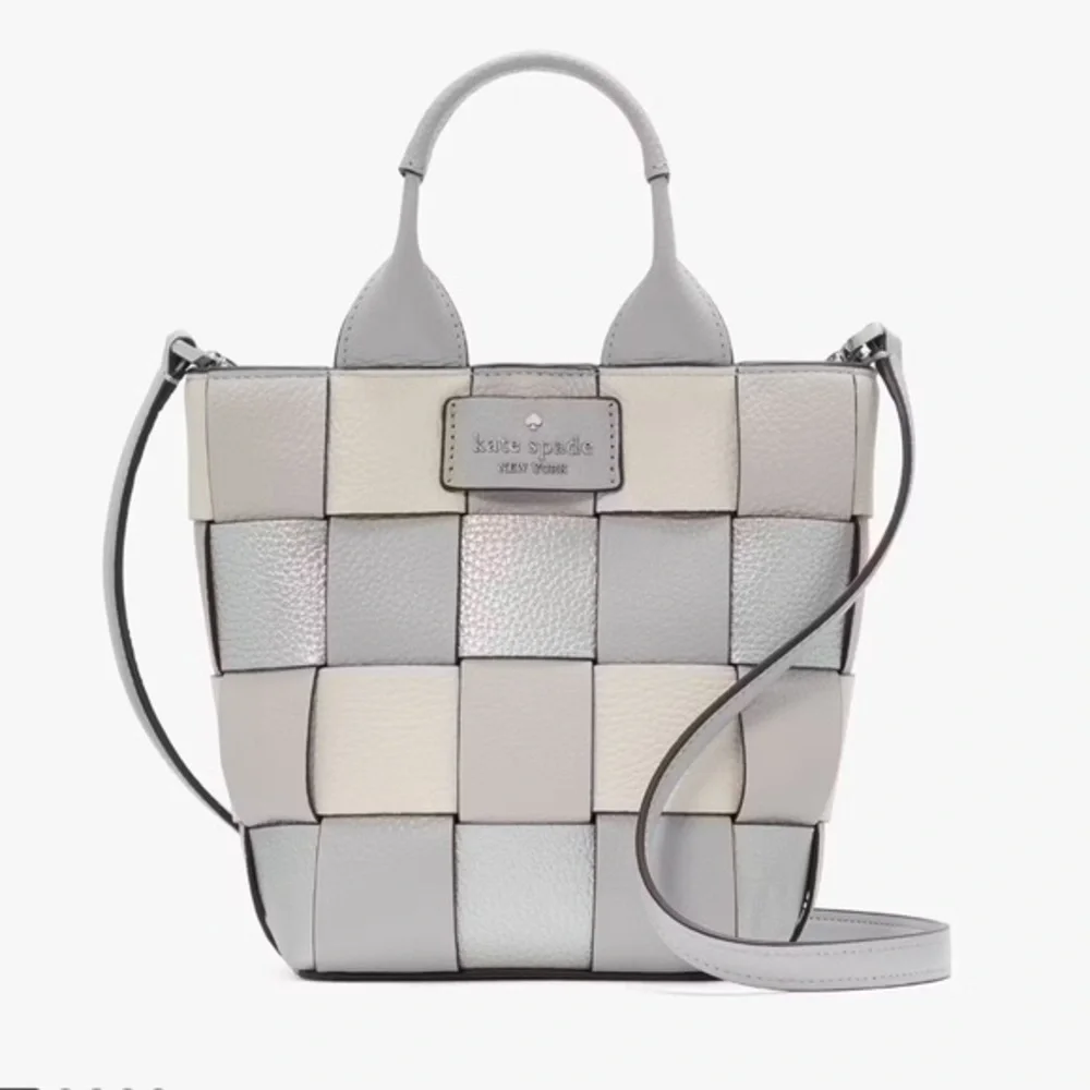 NWT KATE SPADE‎ NY Basket Metallic Mini Leather Tote